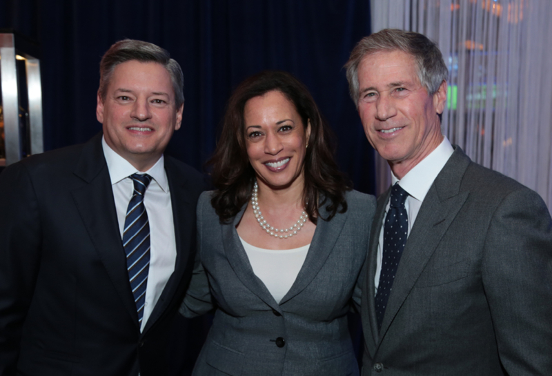 Ted Sarandos, Kamala Harris and Jon Feltheimer at the Navy SEAL ...